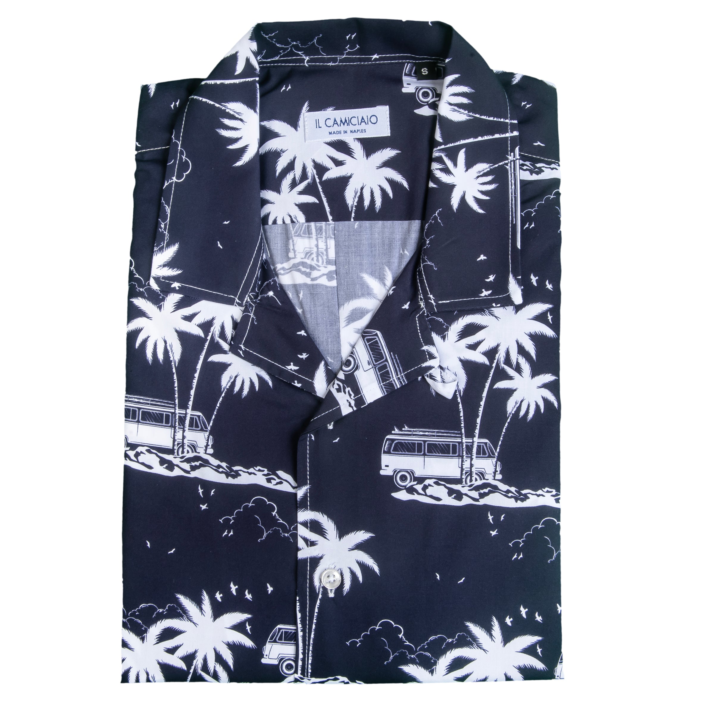 Patterned short-sleeve shirt B001
