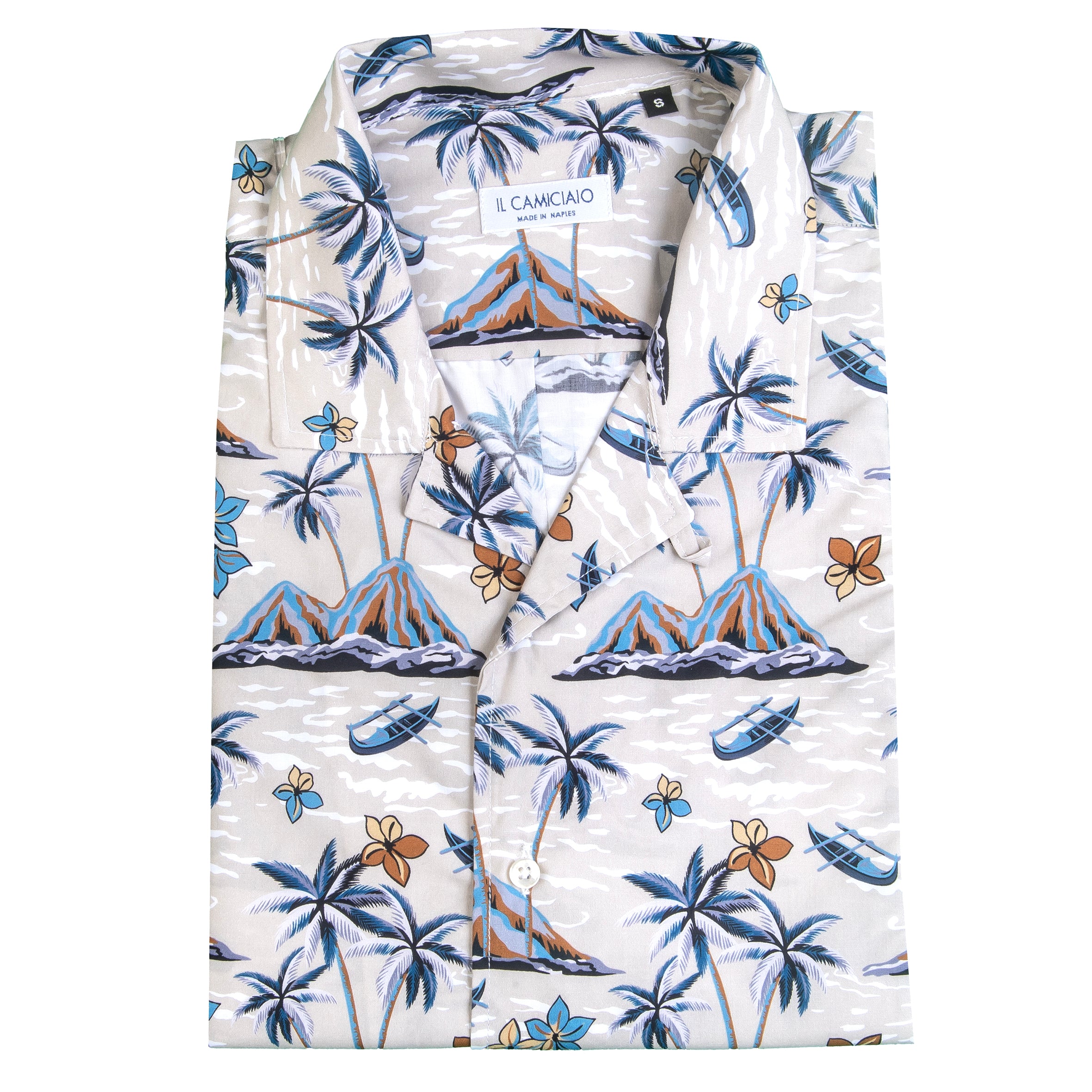 Patterned short-sleeved shirt B004
