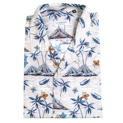 Patterned short-sleeved shirt B004