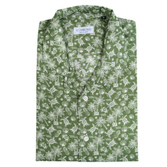 Patterned short-sleeved shirt B007